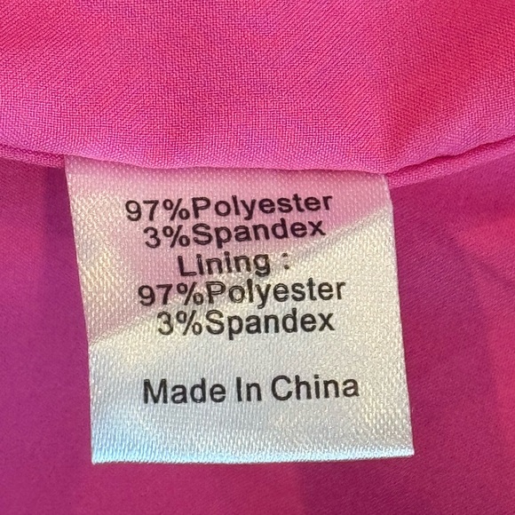 Tuckernuck Hot Pink Feather Trim Mod Mini Dress Party Cocktail M NWT - Picture 10 of 10